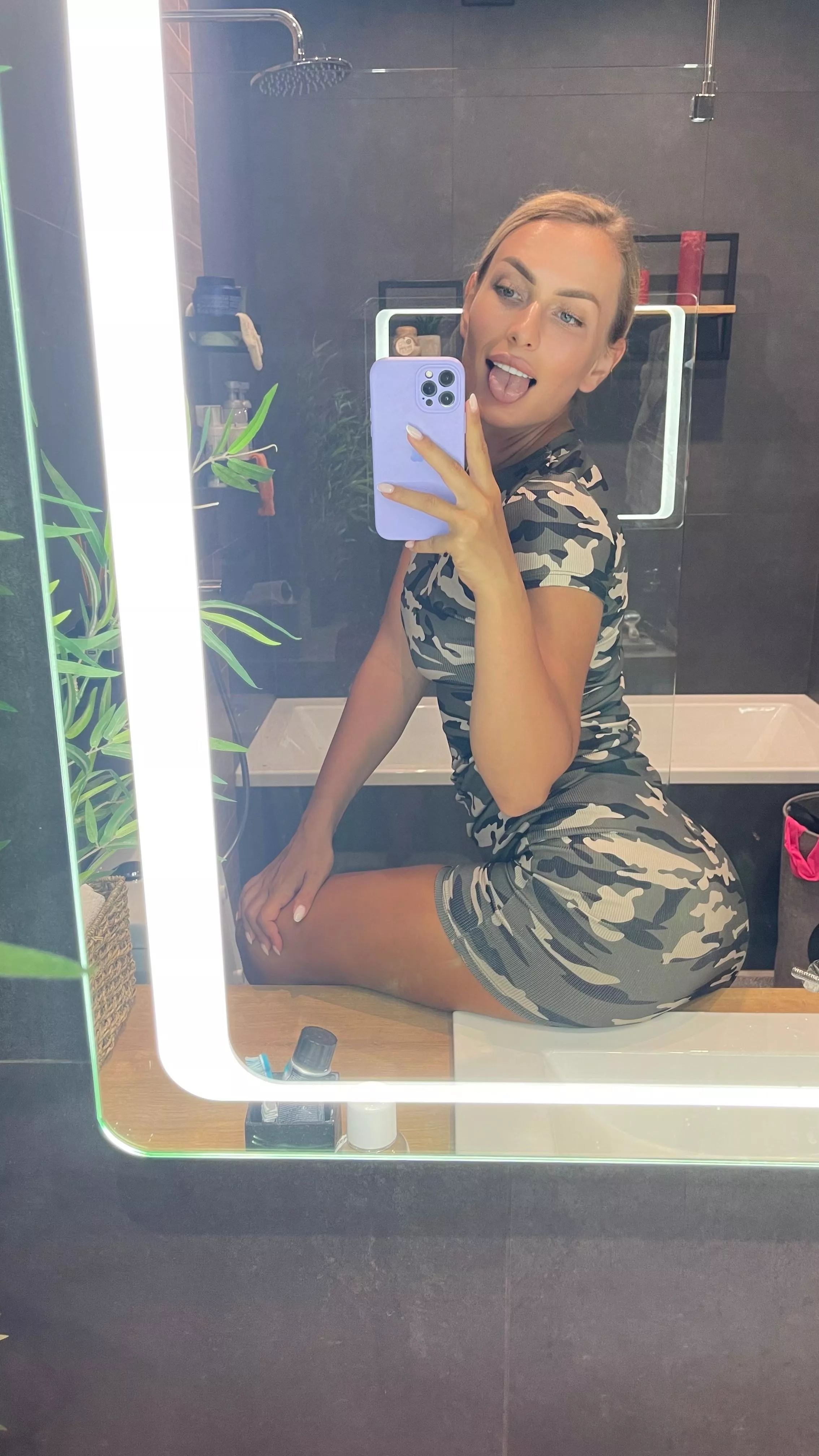 I really enjoy wearing this camo dress