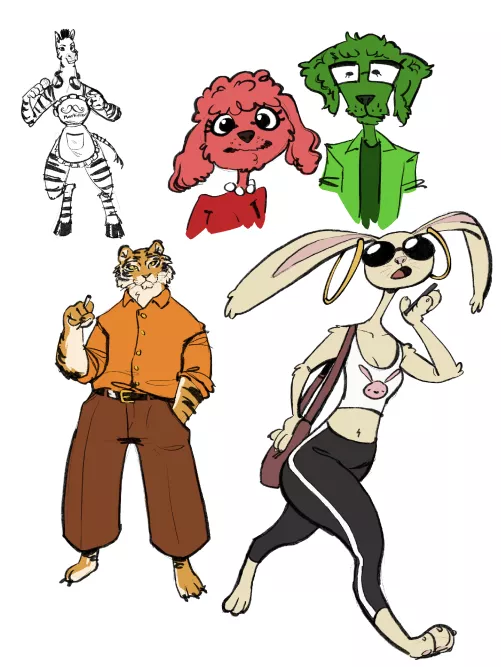 I'm new to furry art here's a little practice