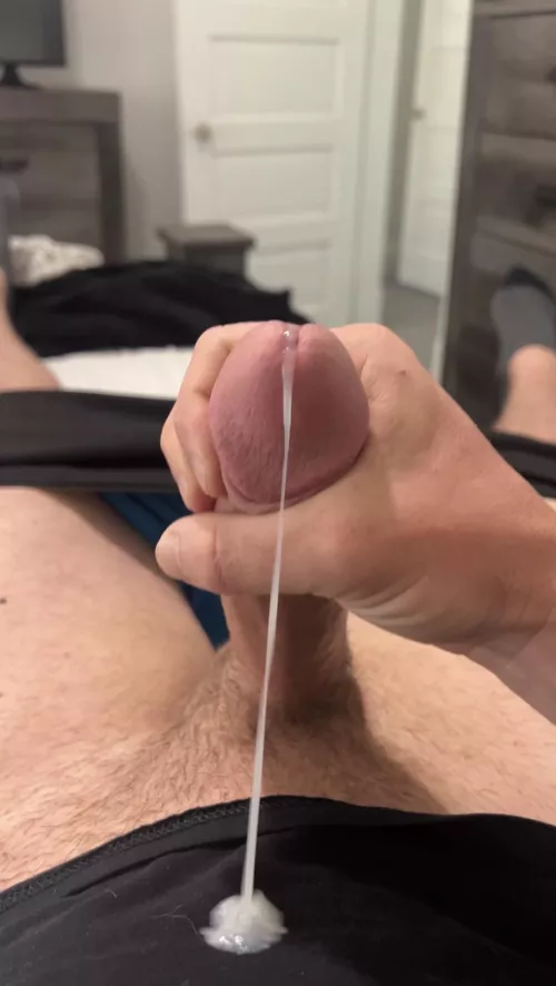 In the middle of a cumshot.