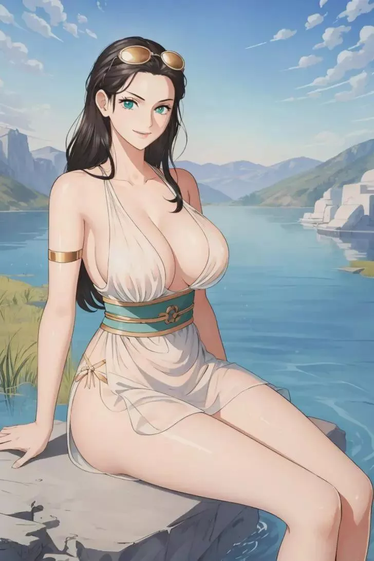 Nico Robin in Greek dress