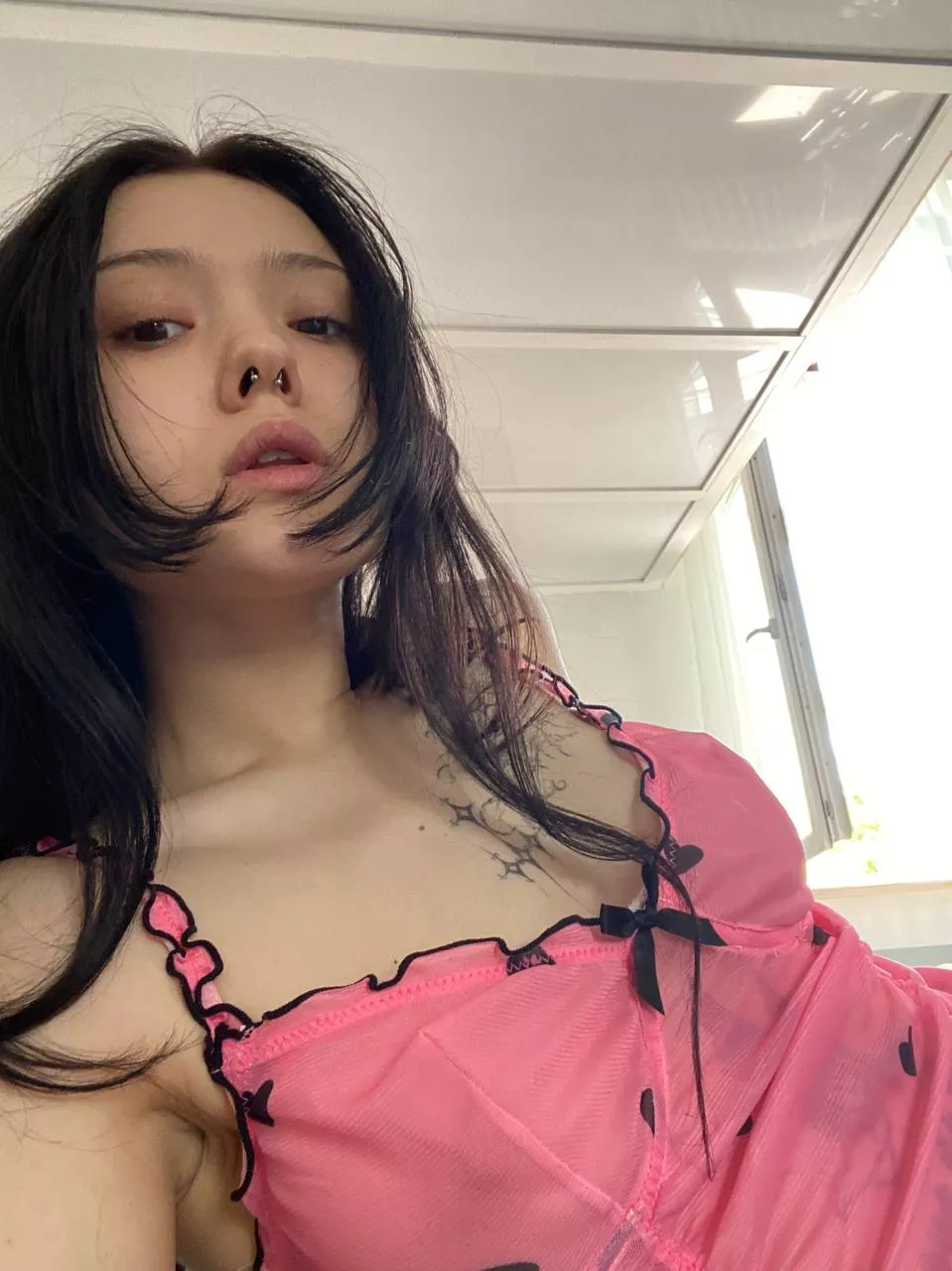 Dressed in pink, ready to make fantasies reality