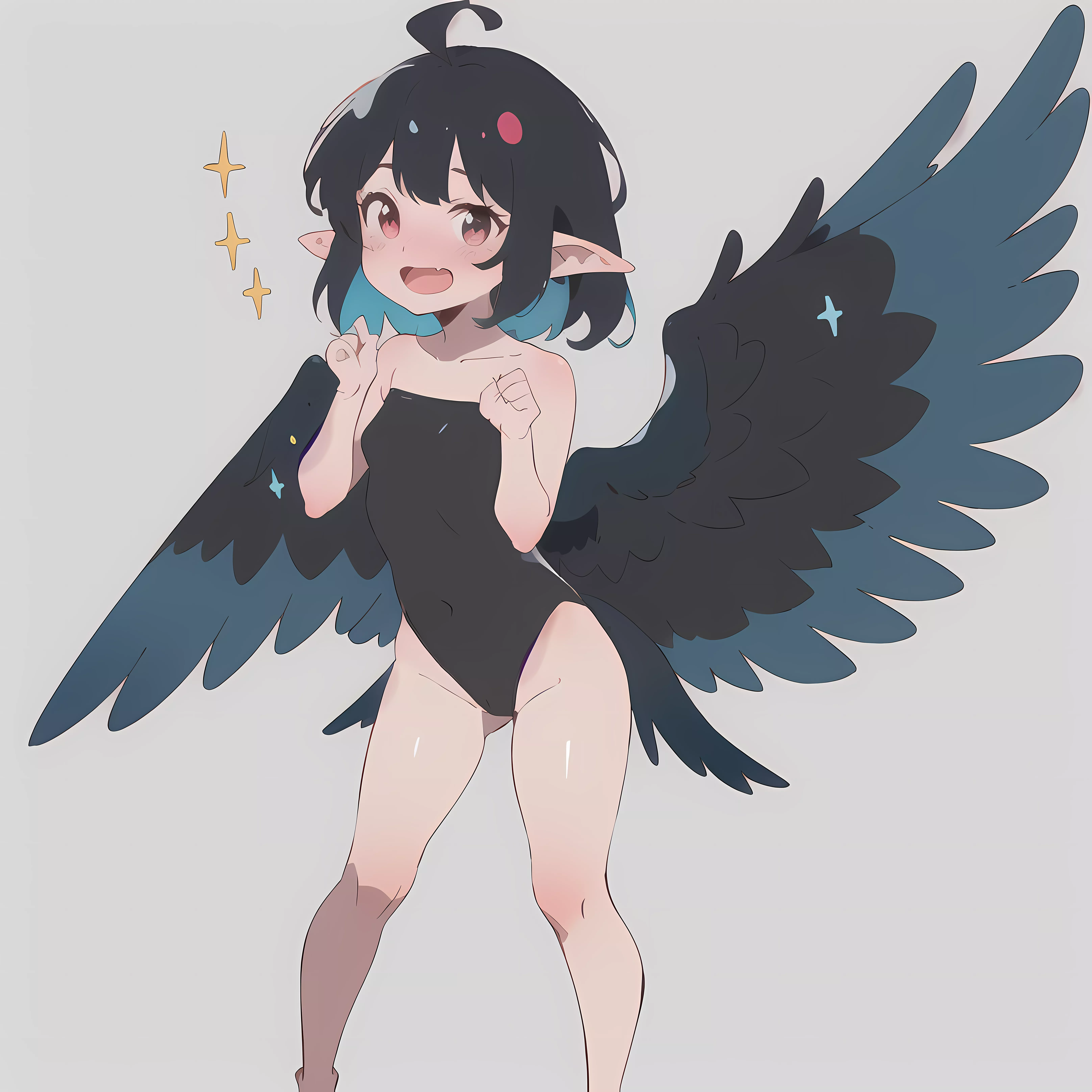 Excited Harpy Girl