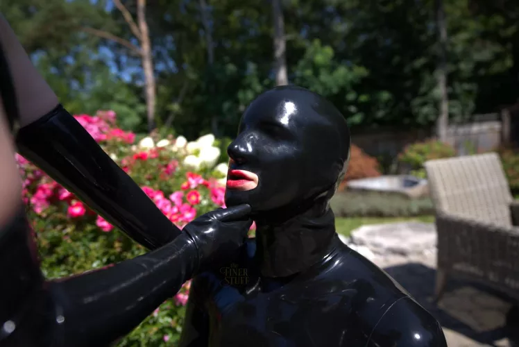 I love reducing my girlfriend to nothing but my shiny latex drone!
