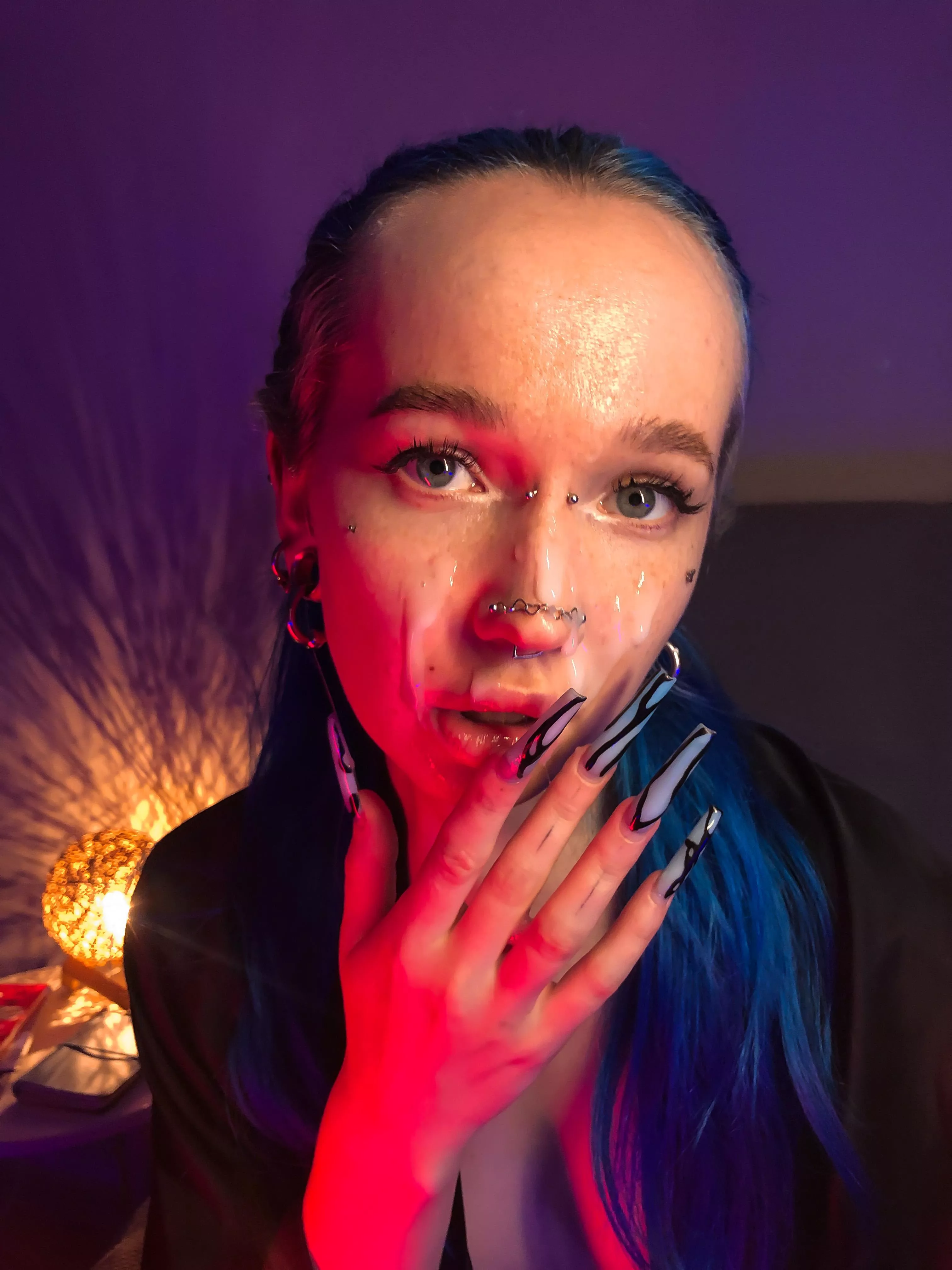 I made a protein face mask