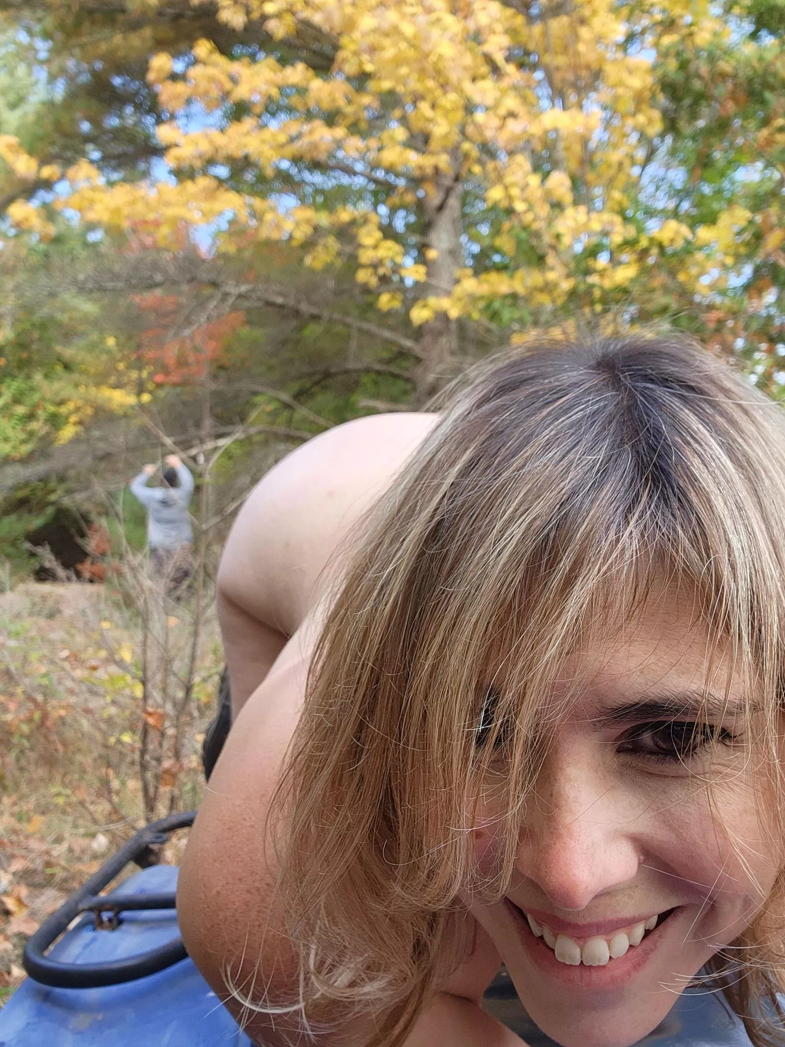 I wonder how long till the park worker notices me