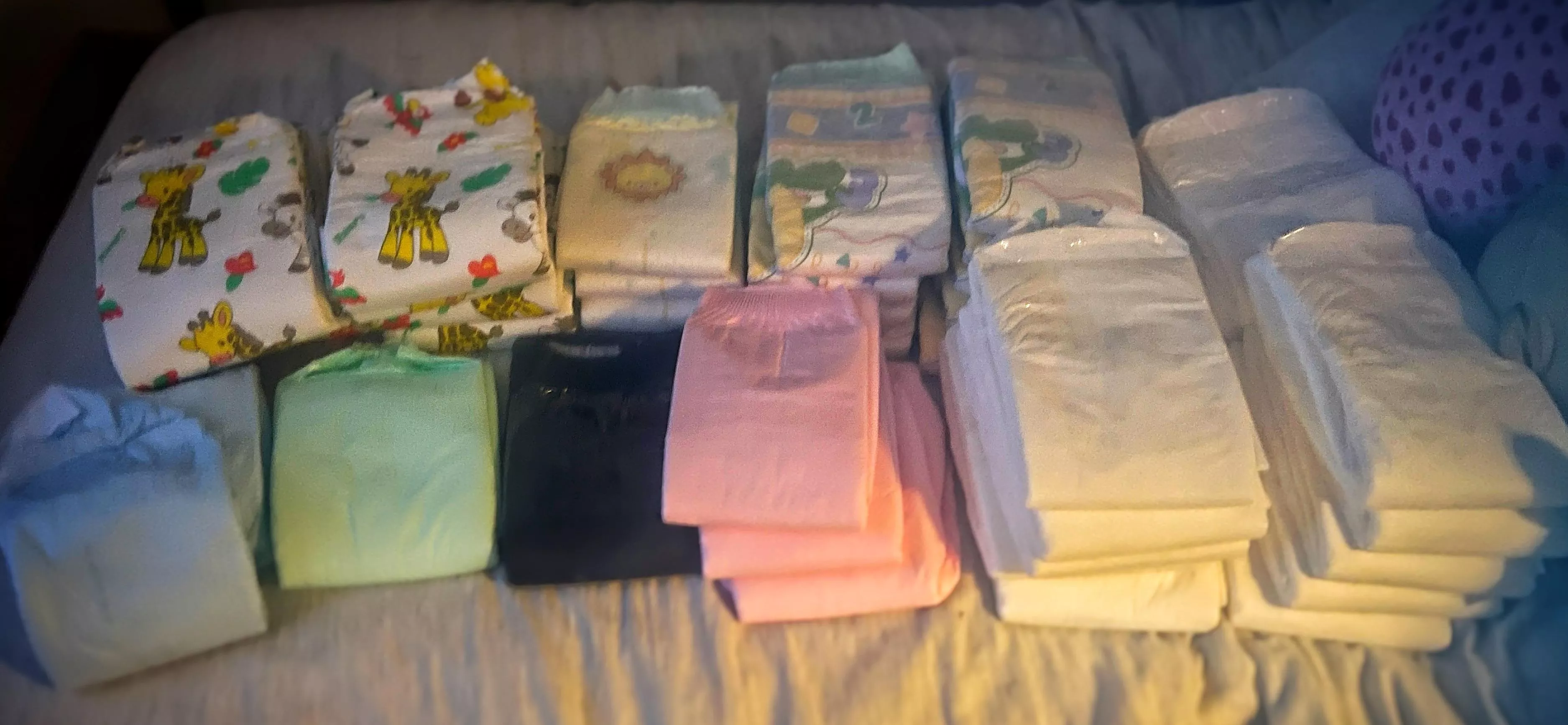 My current diaper stash