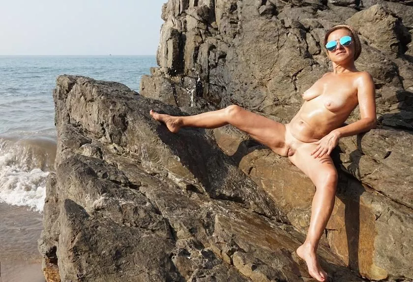 nudist beach in GOA, India