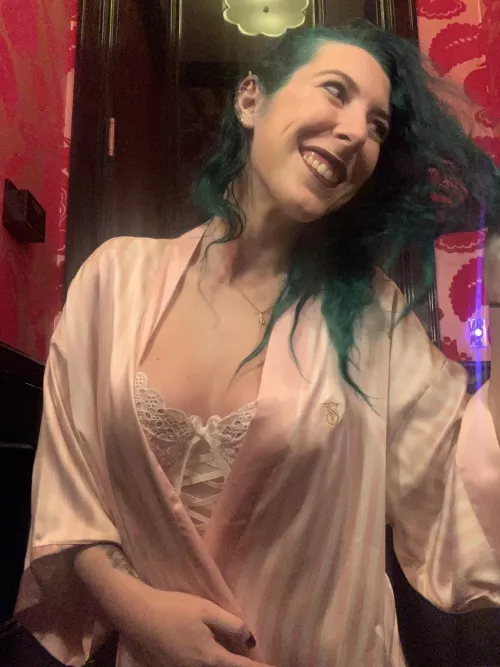 Robed up between outfits