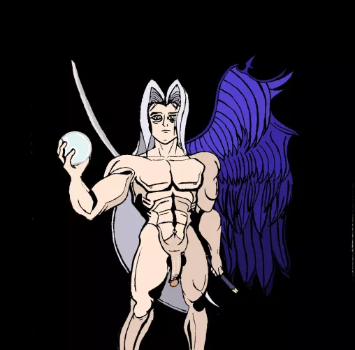 Sephiroth shows it all off (Roshasharonart) [Final Fantasy 7]