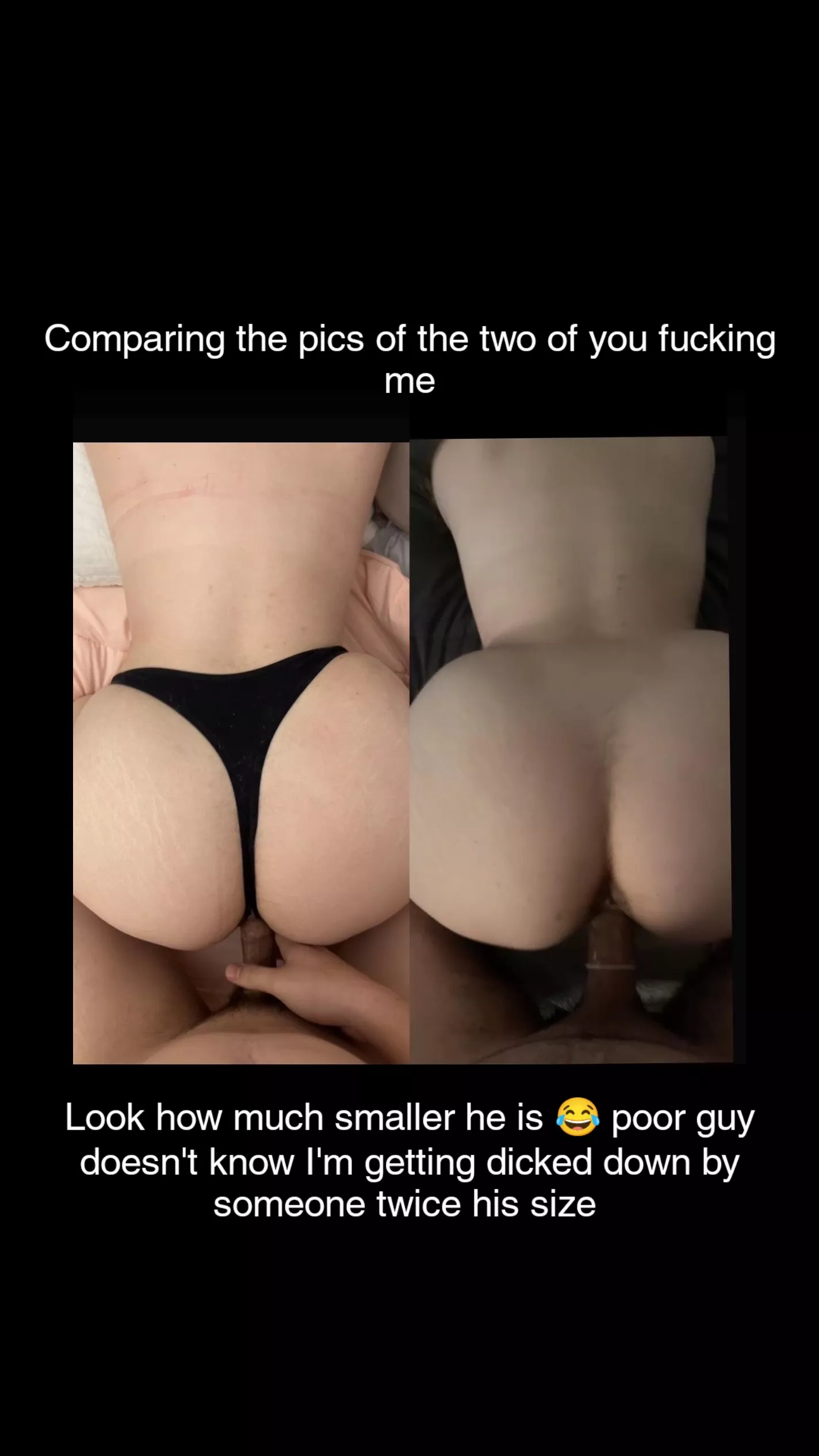 Such an obvious difference!