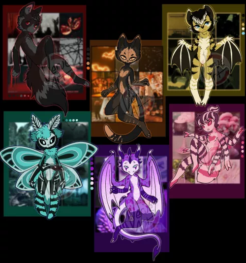 Which is your favorite? Halloween Adoptables 🎃 (art by me: Verveart)