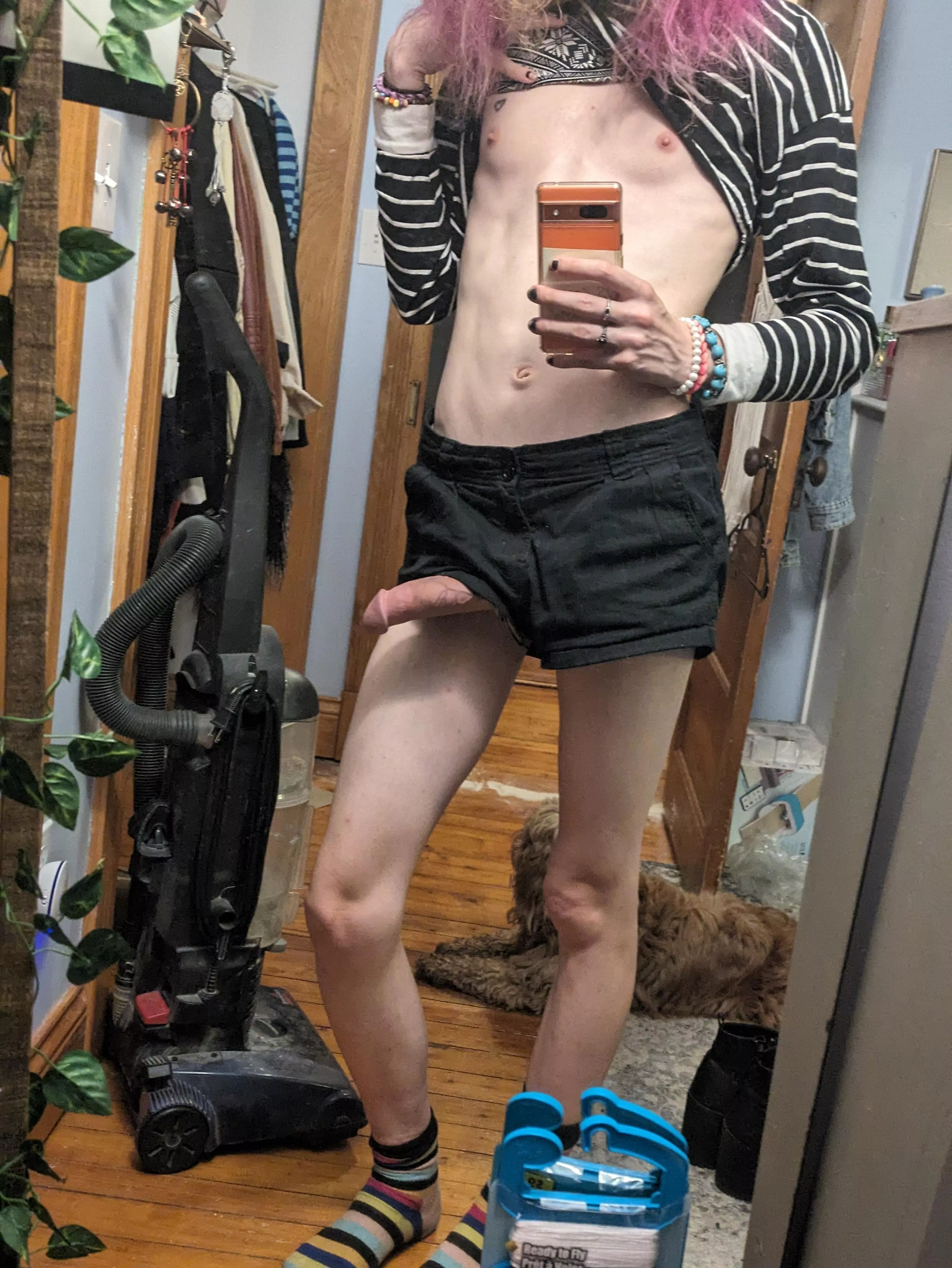 Did someone say small tits and a big dick?