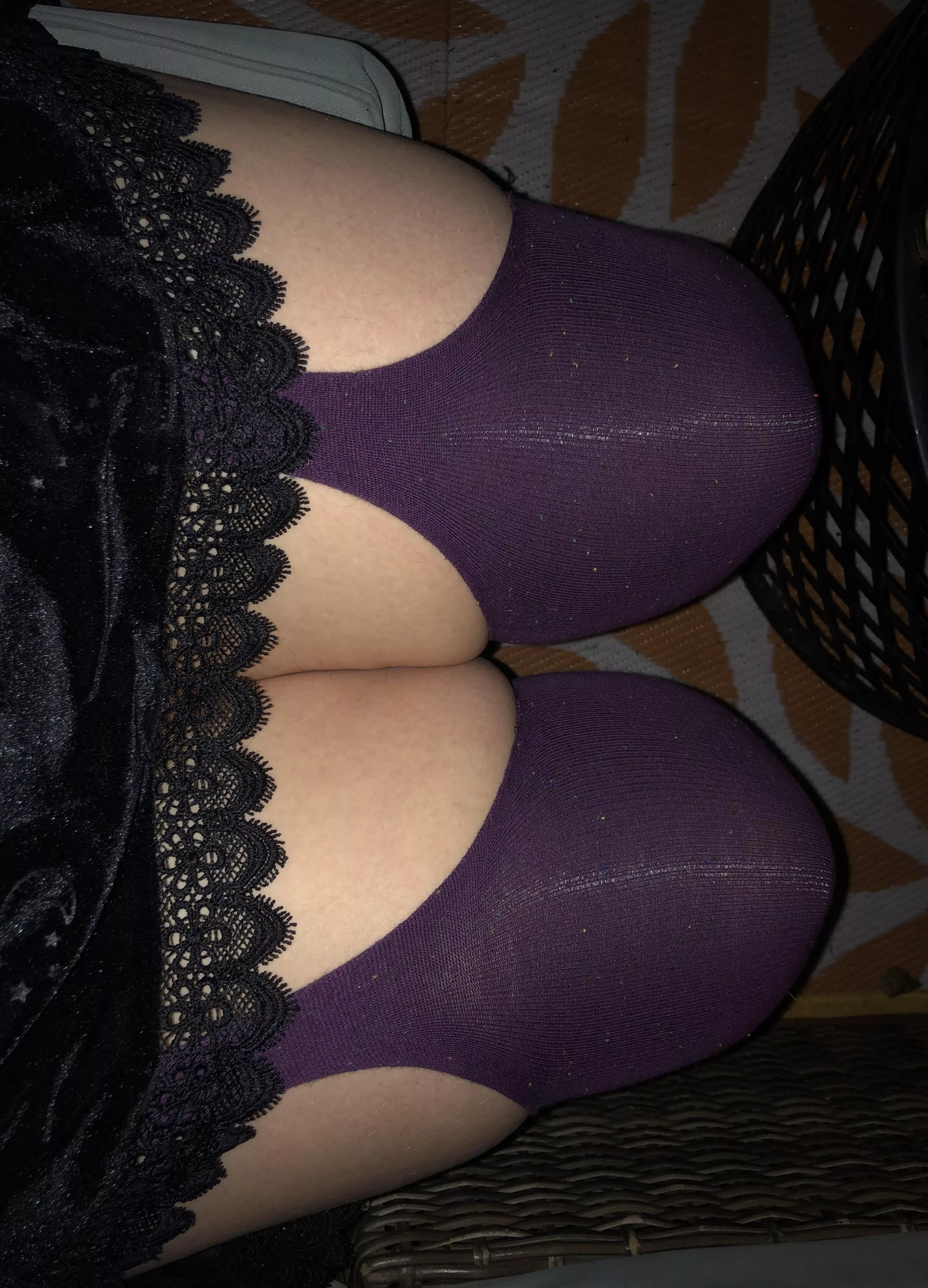 Found my purple tights while cleaning 😈💜