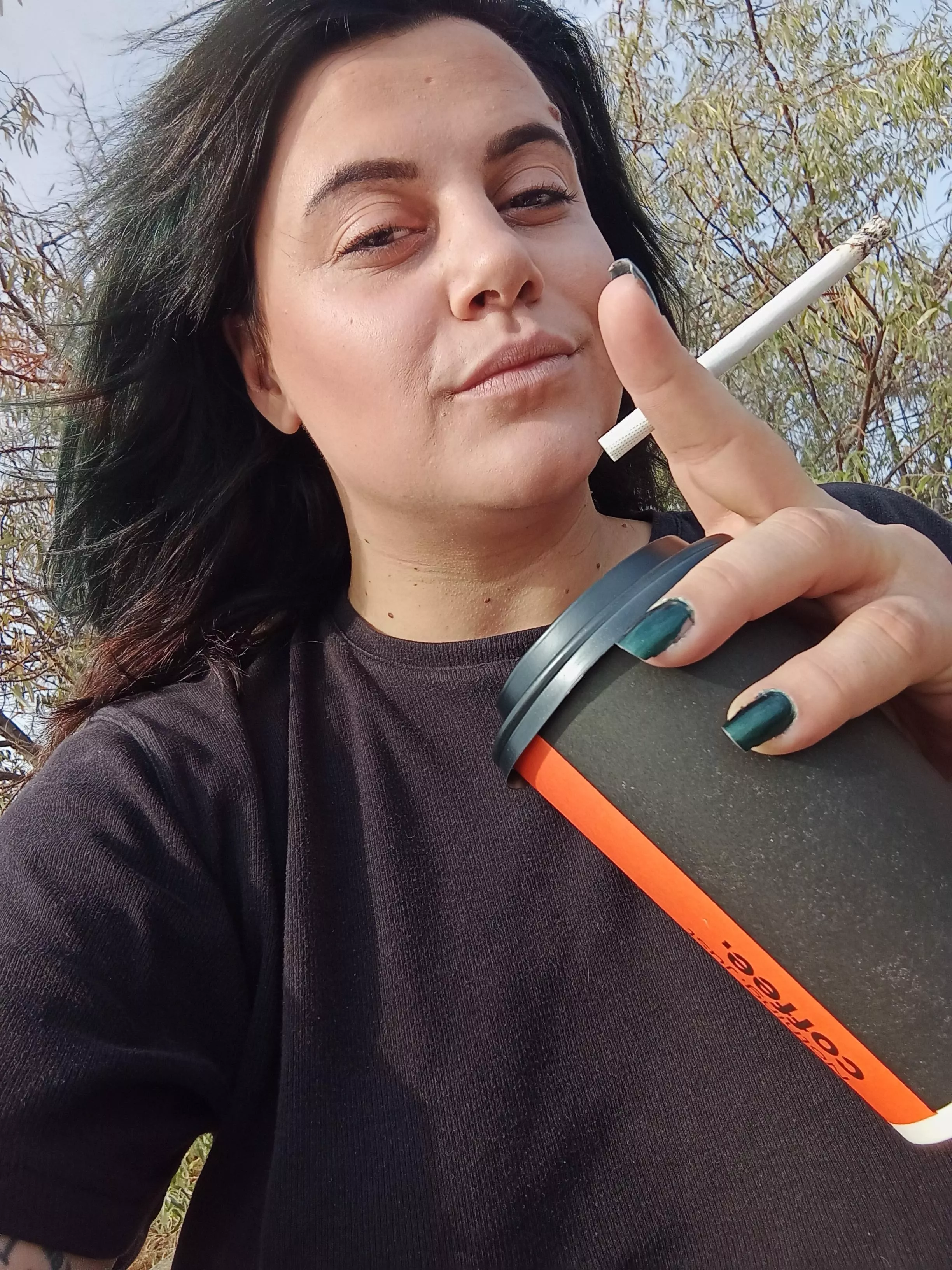 I took a day Off and I spent it on the beach with 2 packs of Pall Mall black cut and a big ass Irish coffee