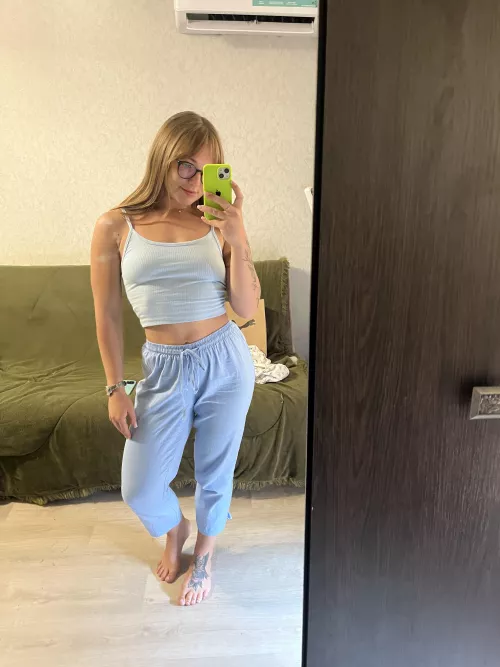 I usually go to work braless