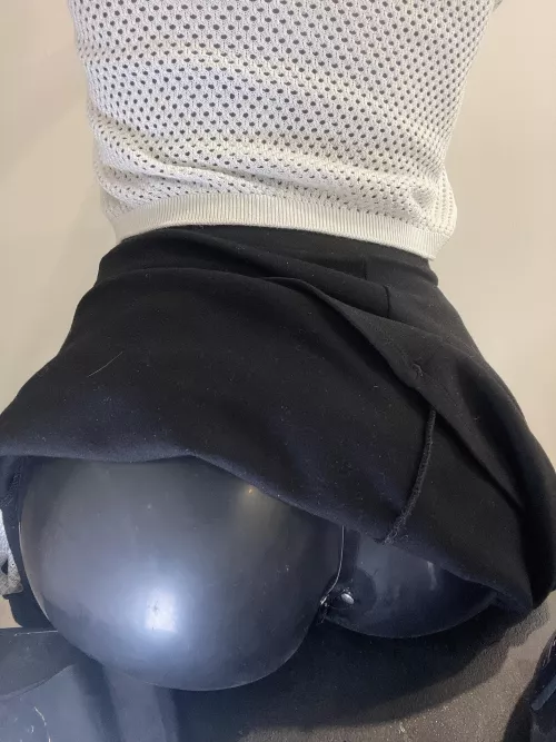 Latex pantyhose with a skirt?