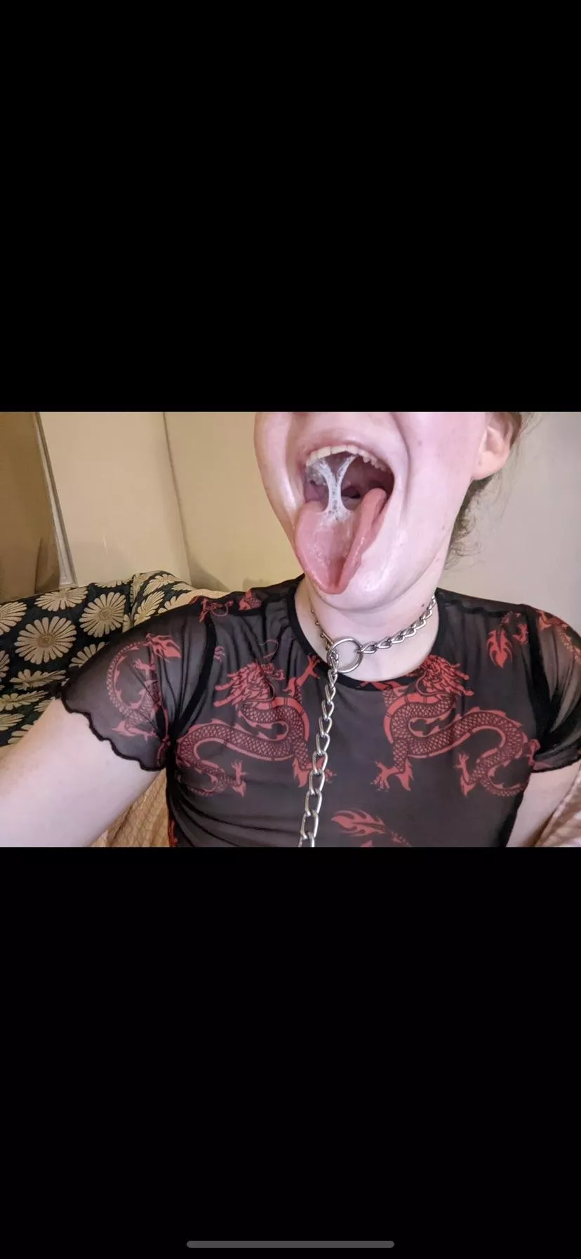 My first time being a bull last year she was a good little cumslut that took my cock all the way down her throat and in her pussy and when I came in her mouth she played with my cum 😍