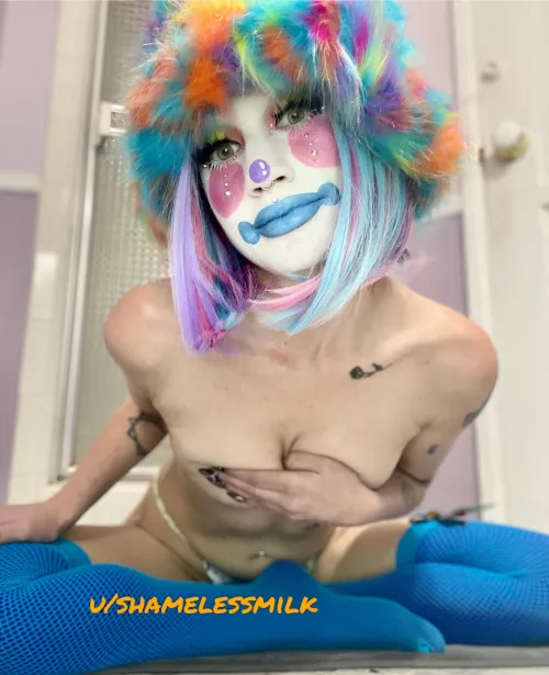 My only magic trick is that I can make my cleavage appear with one hand