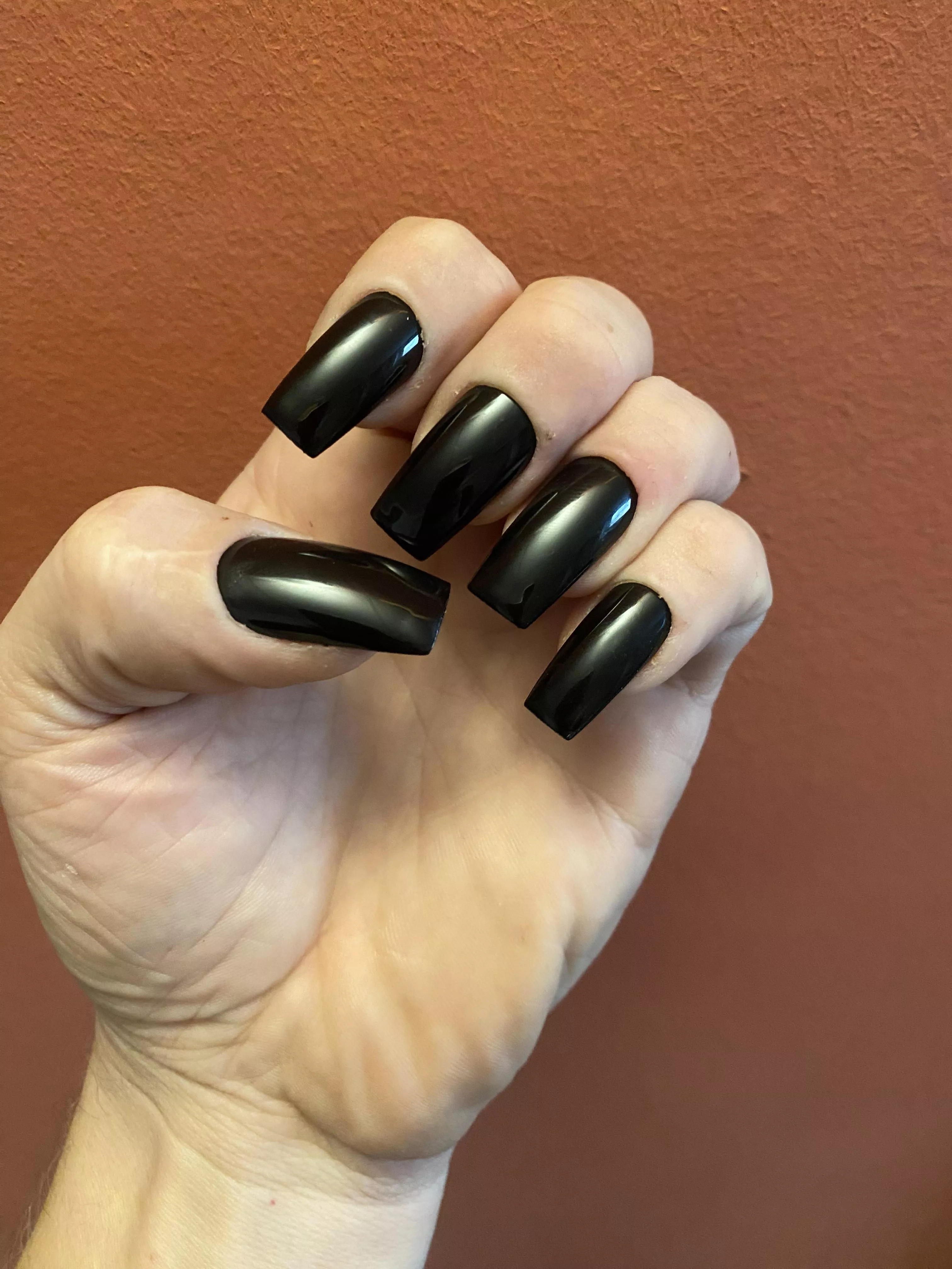 Shiny black