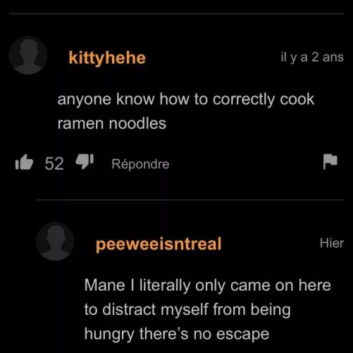 You can’t escape hunger