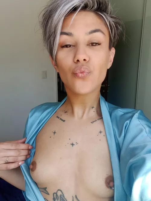 A platinum-haired bitch