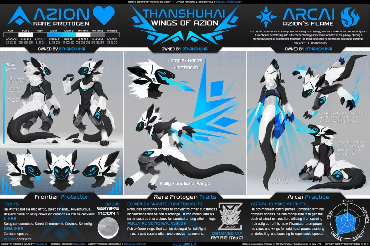 A refsheet of my toaster (by me @thanshuhai)