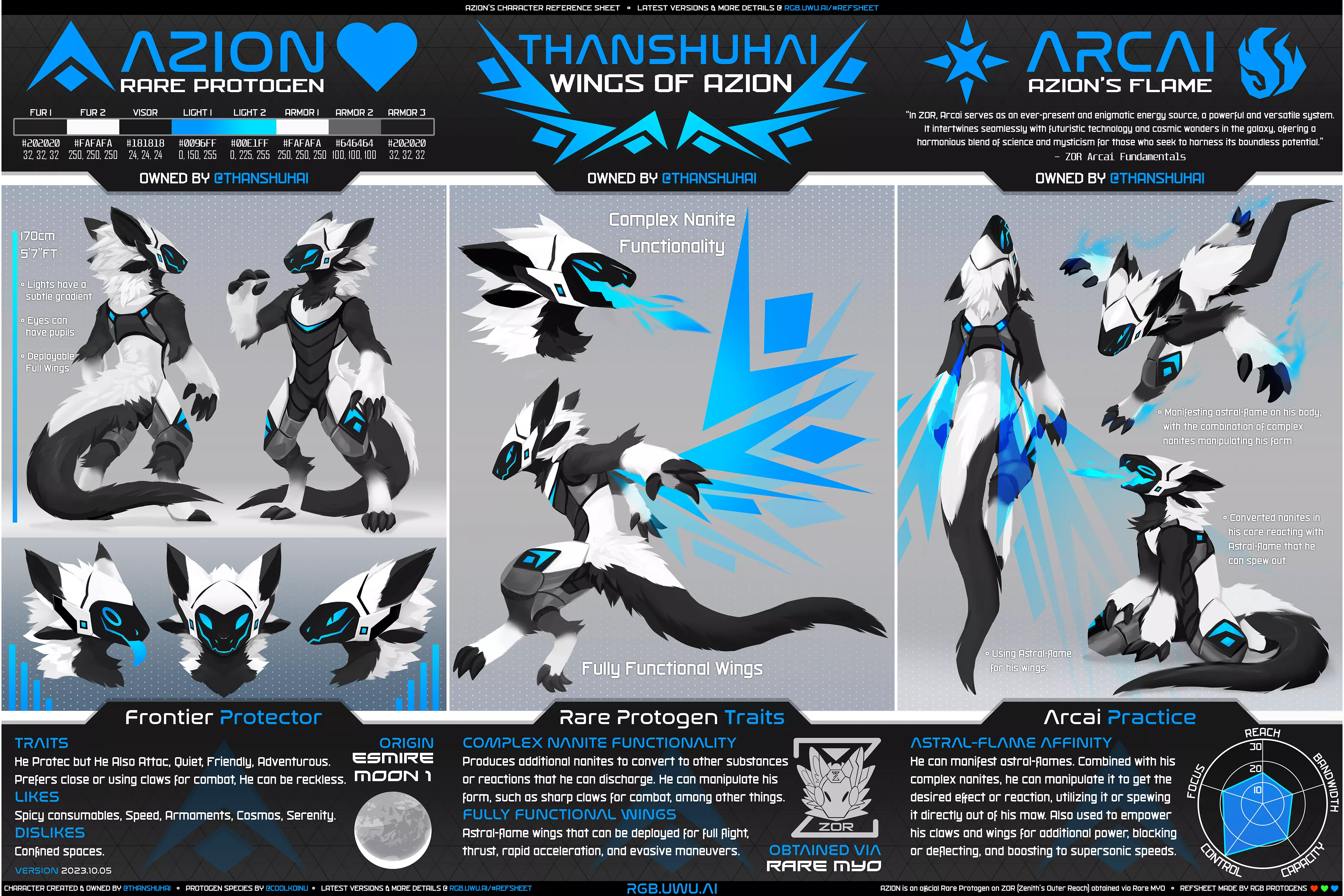 A refsheet of my toaster (by me @thanshuhai)