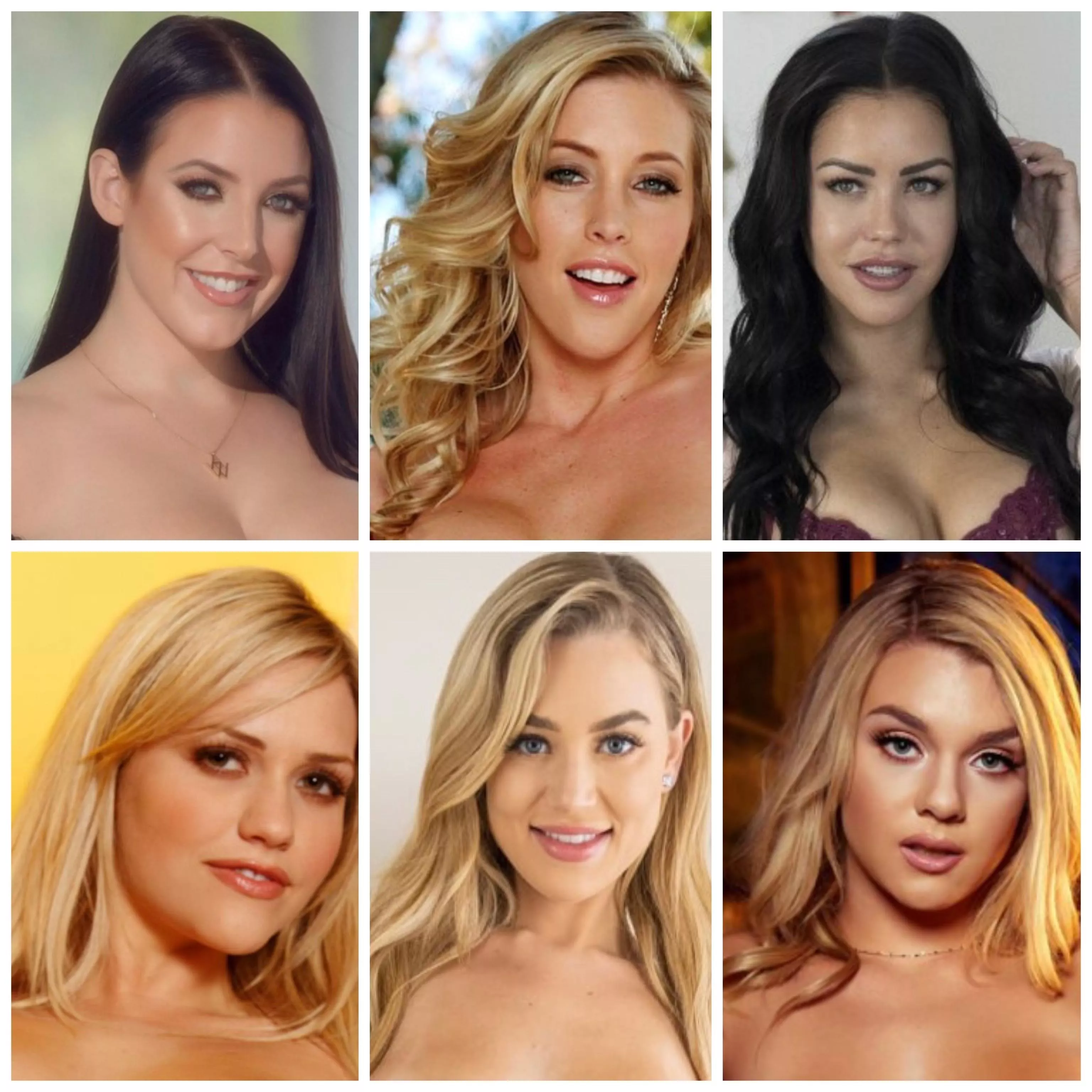 [Angeka White] vs. [Samantha Saint] vs. [Alina Lopez] vs. [Mia Malkova] vs. [Blake Blossom] vs. [Gabbie Carter] prettiest pornstar?