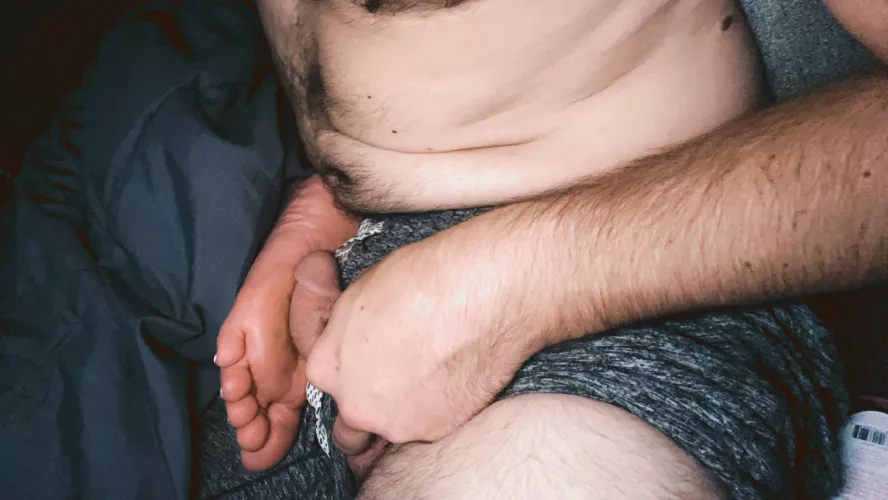 From right now. Wife’s sleepy feet