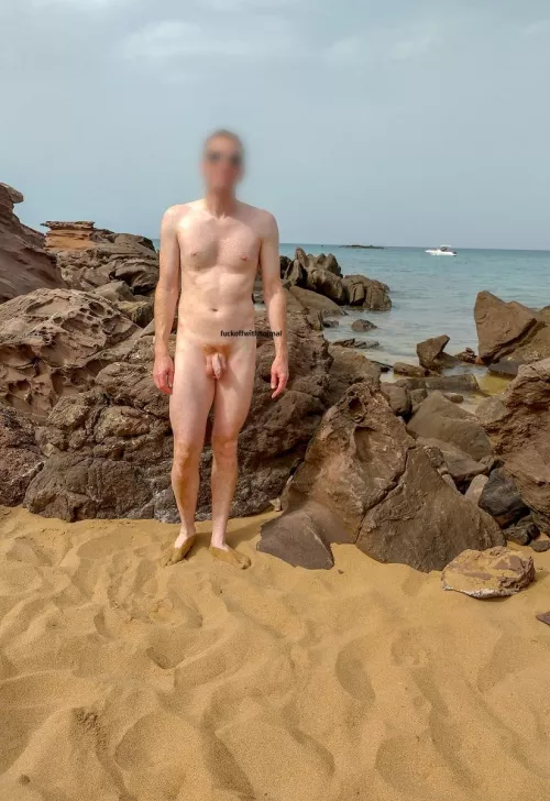 Ginger at the rock pools!