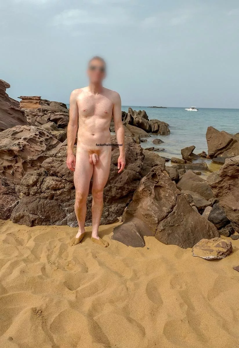 Ginger at the rock pools!