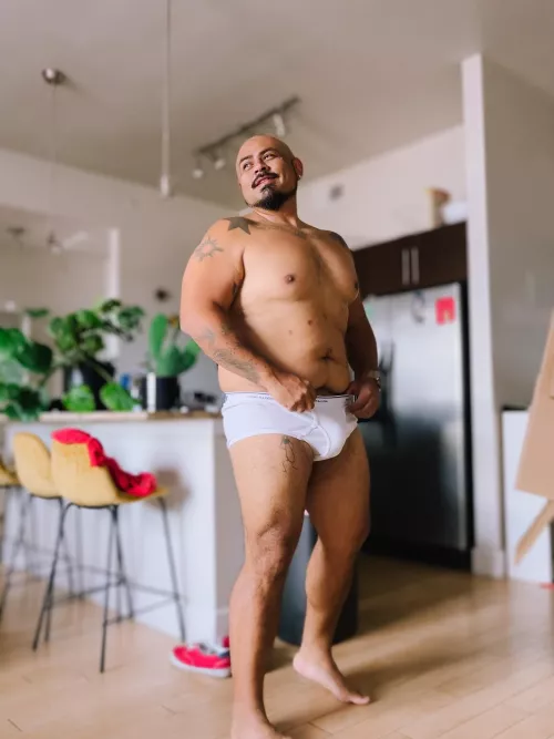 just a chubby dude rocking whitey tighties