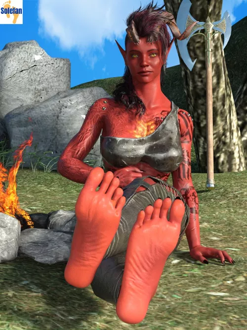 Karlach (Baldur's Gate 3) [Artist: Solefan]