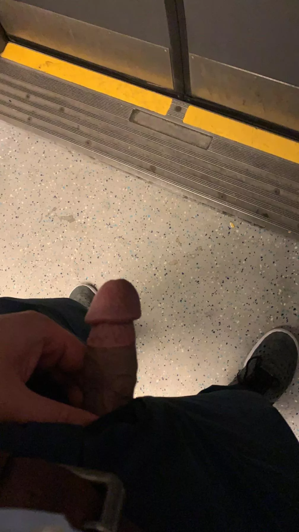 Nearly caught on the train