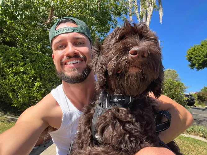 Puppy’s first walk 😍