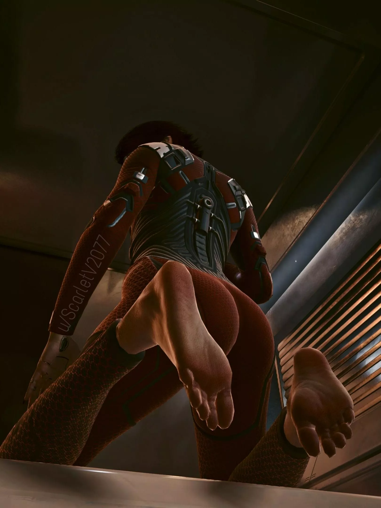 Scarlet V and her Pretty Soles ❤️🖤 (ScarletV2077) [Cyberpunk 2077]