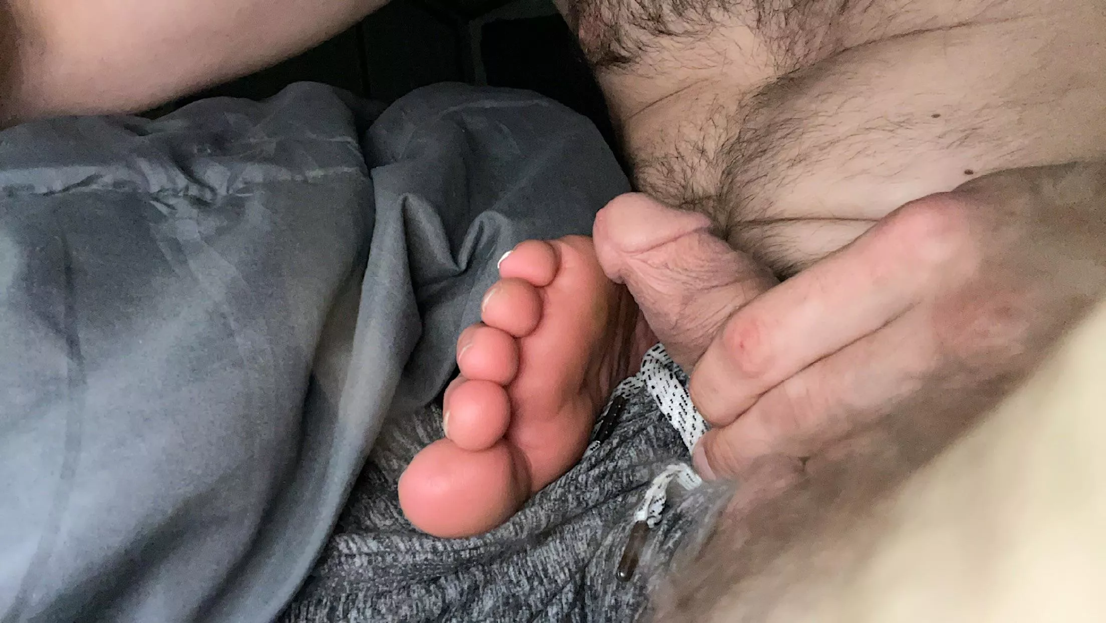 Should I touch my wife’s sleepy toes with it?