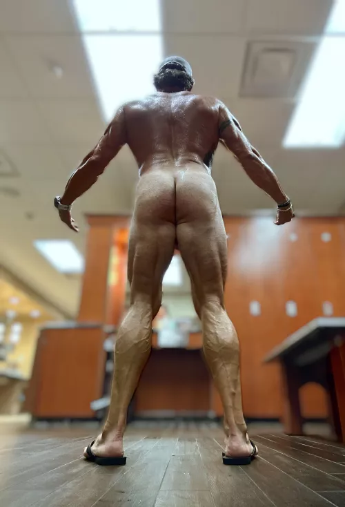 Showing off in the locker room. 🍆😈