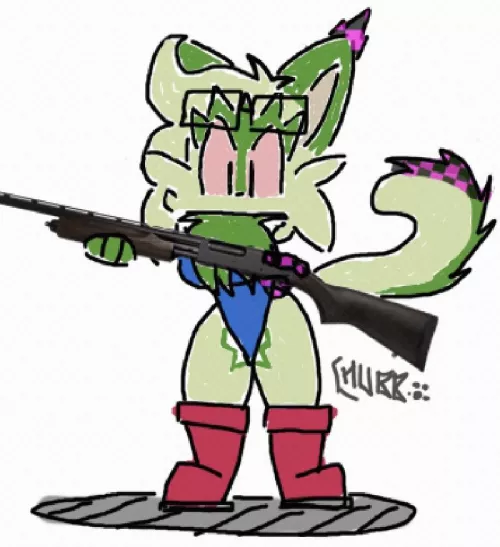 WHO GAVE HER THE BOOMSTICK?!