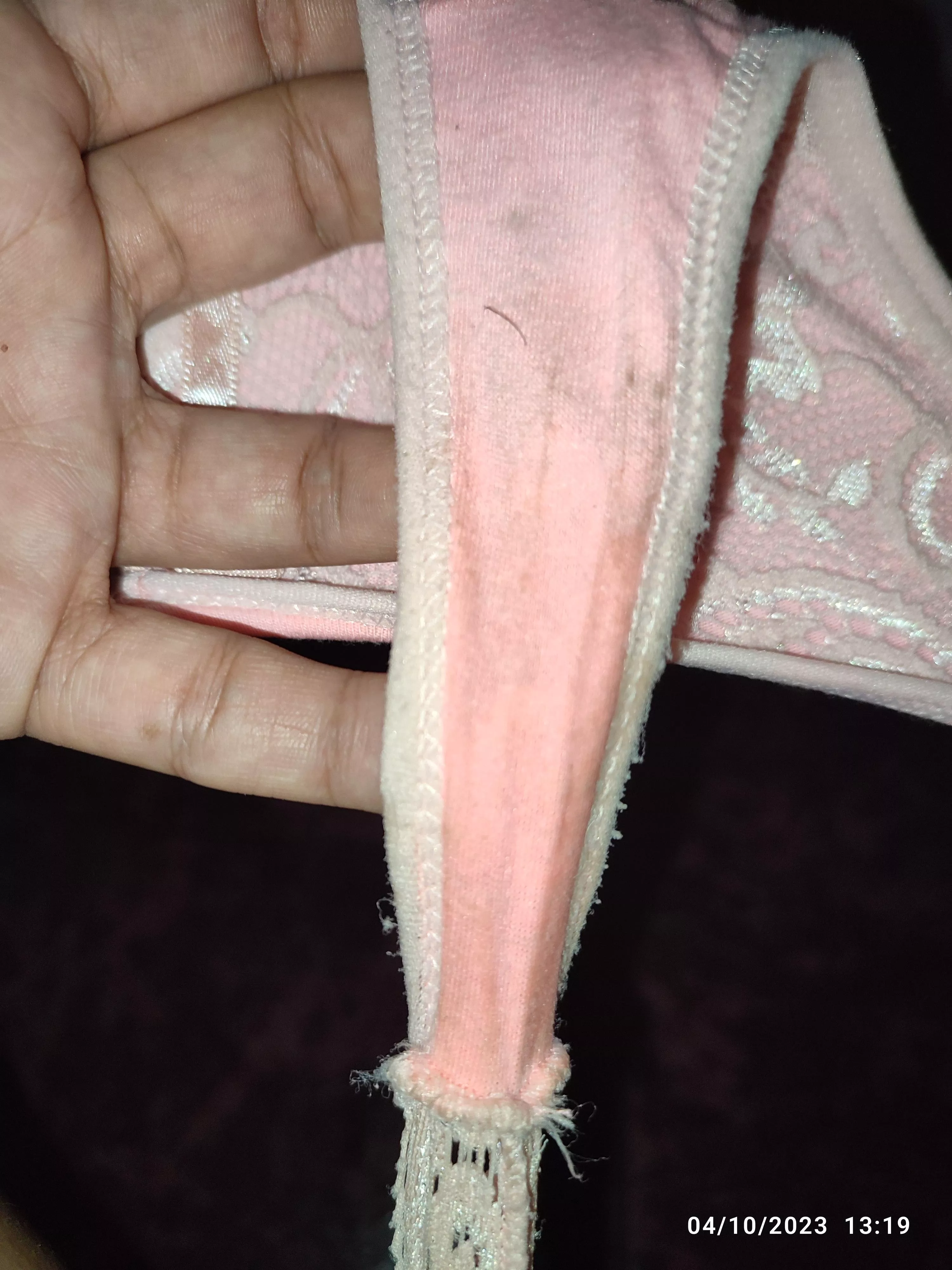 Working and my panties are a little dirty, I love the hair that's left.