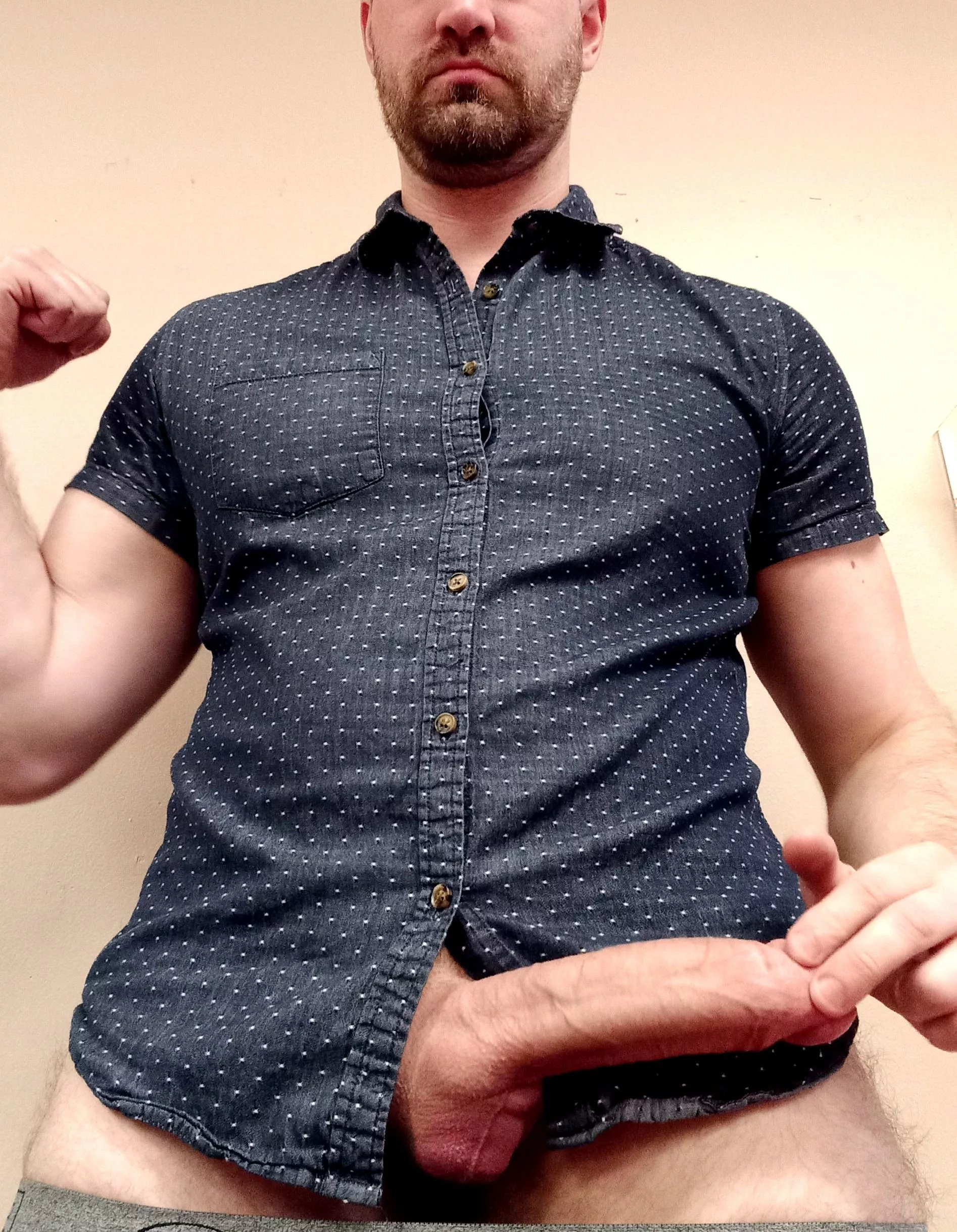 Would you fool around with your coworker at the office if they had a thick cock like me?