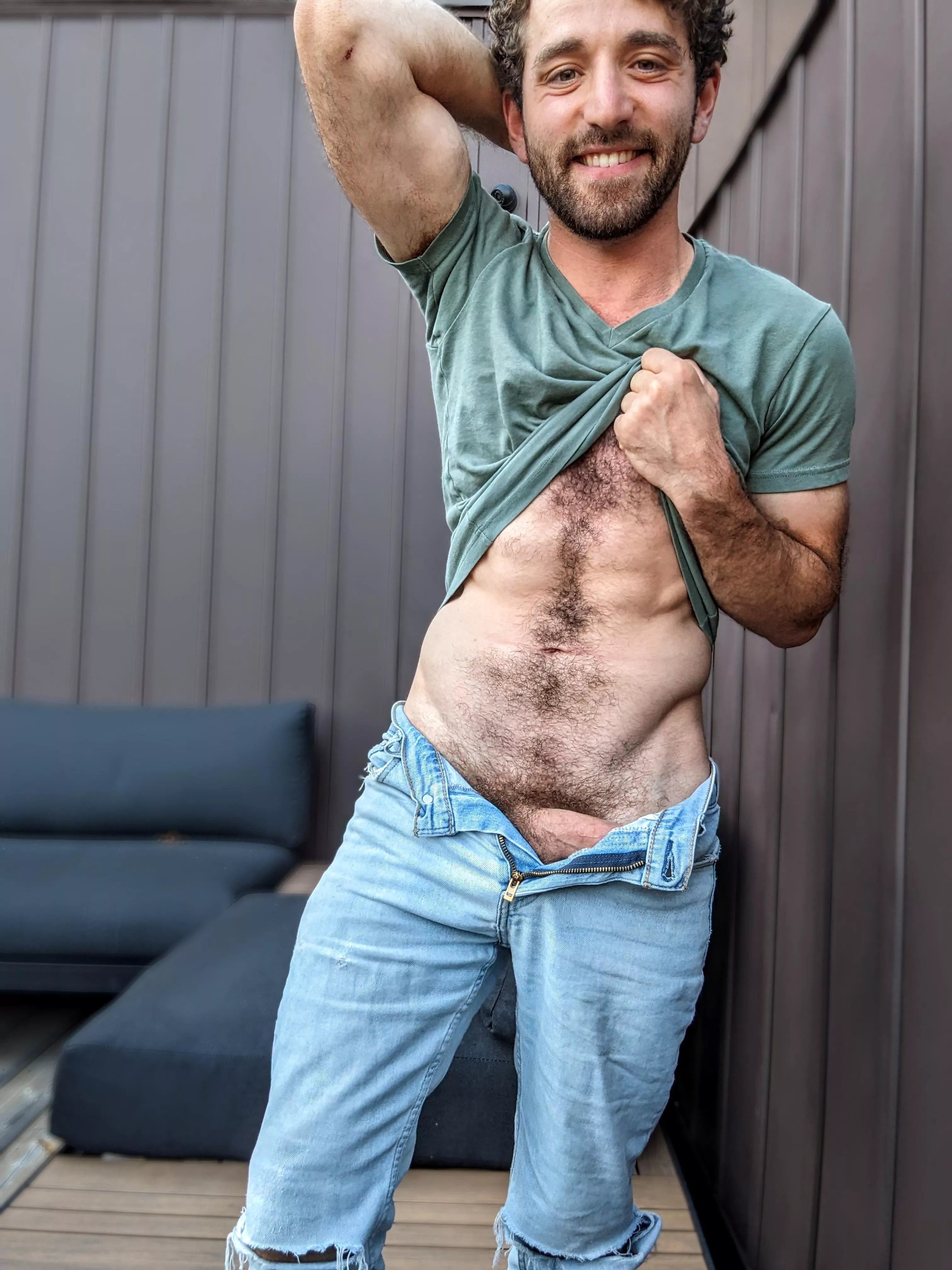 You come home from work to find me waiting like this... what happens next?