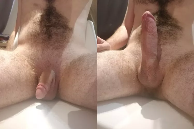 After cold shower vs on the edge