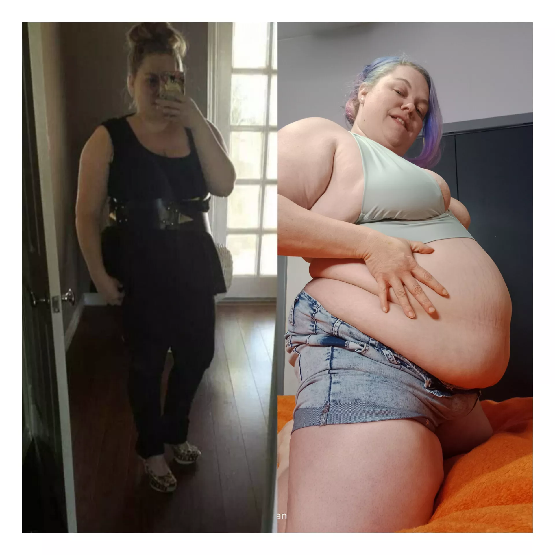 And I thought I was fat then 😂