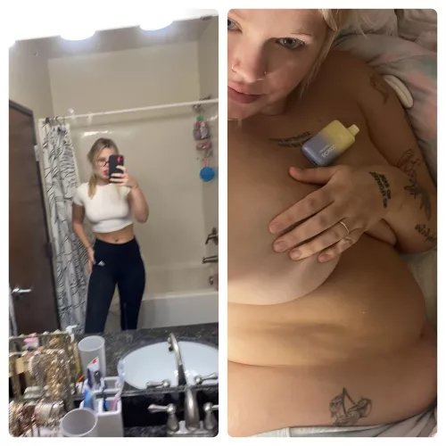 Can’t believe my belly used to be flat