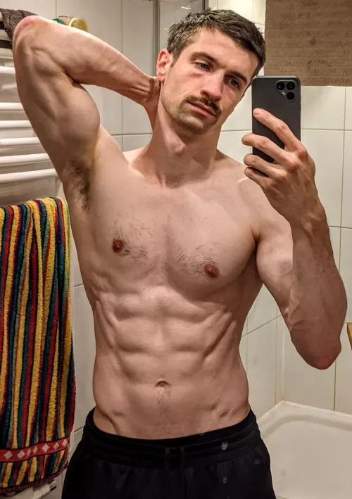 Classic bathroom mirror shot