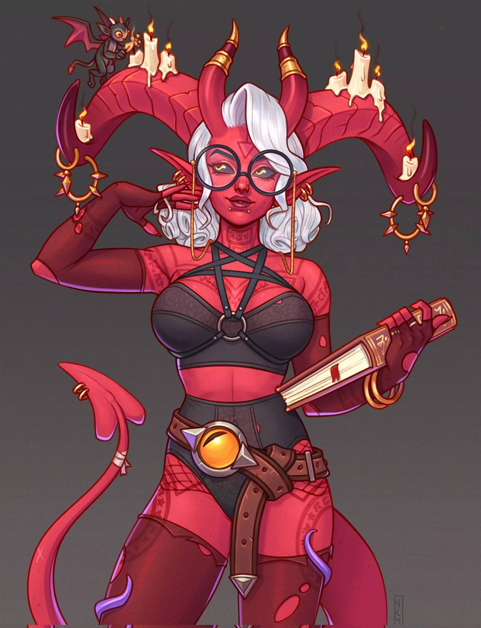 Demon with an interesting fashion sense (@NinaModaffari)