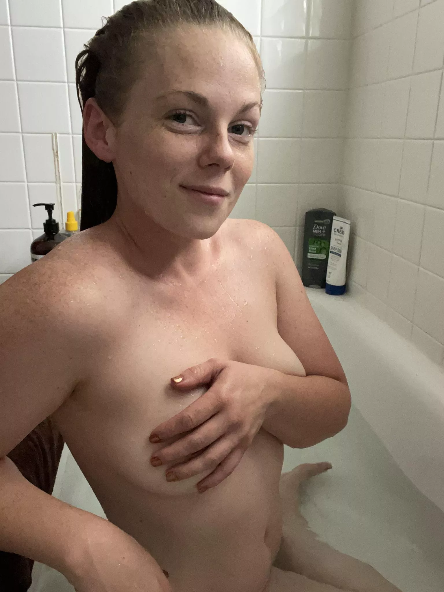 Getting clean just so I can be a dirty girl with you