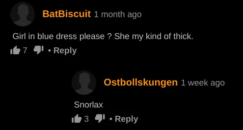 girl in the blue dress