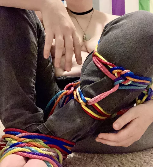 I tie myself when I get overwhelmed. Yesterday was such a day